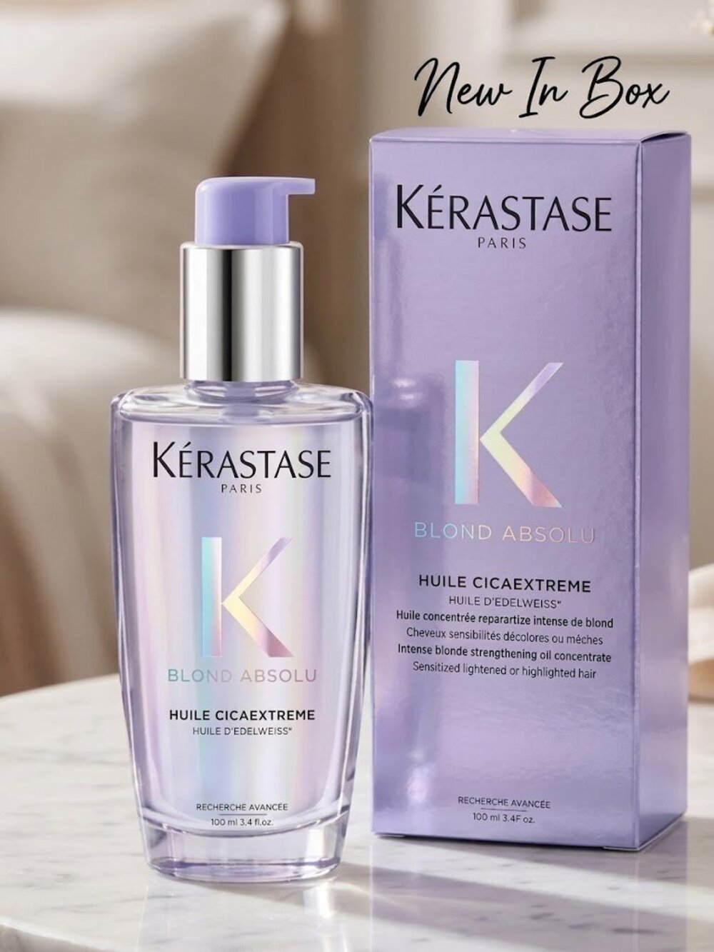 New Kerastase Blond Absolu Huile Cicaextreme Blond Beautifying Oil 100ML..